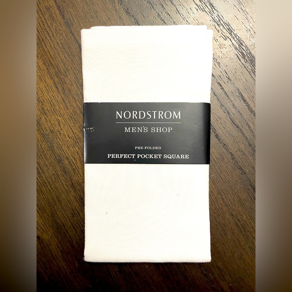 Nordstrom Perfect Pocket Square // Cream